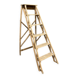 old wooden step stool
