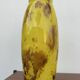 Large marbled yellow Art Deco vase