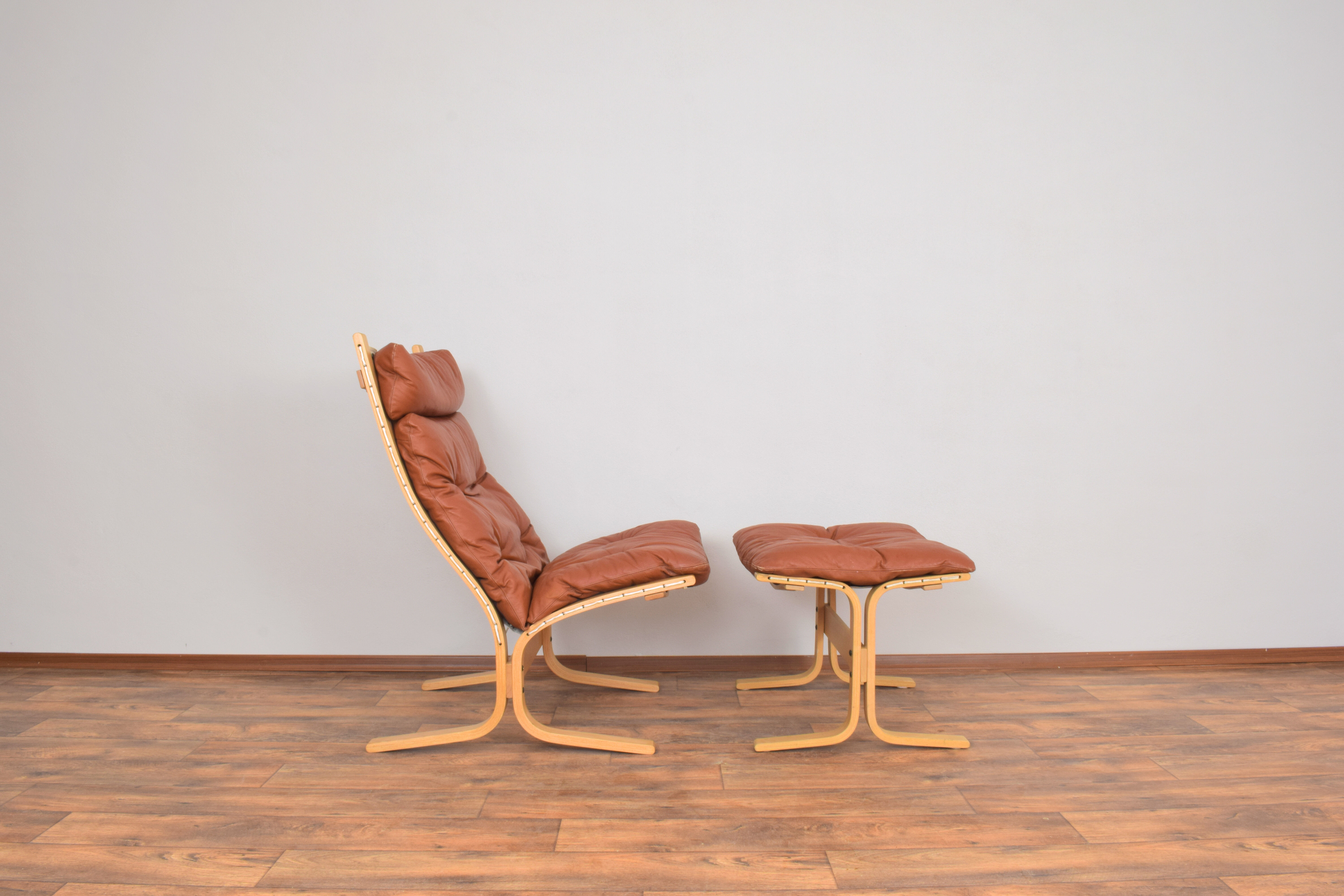 Norwegian Siesta Lounge Chair & Ottoman by Ingmar Relling for Westnofa