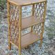Vintage bamboo and rattan shelf 1960/70