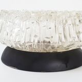 Ceiling light in glass & metal 1960