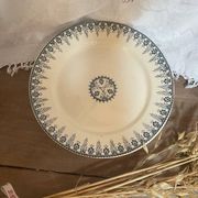 Assiette Sarreguemines et Digoin sur piédouche