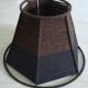 Small brown wool lampshade
