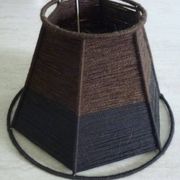Small brown wool lampshade