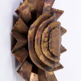 Vintage Brass Flower Wall Lamp by Svend Aage Holm Sørensen for Holm Sørensen & Co, 1960s