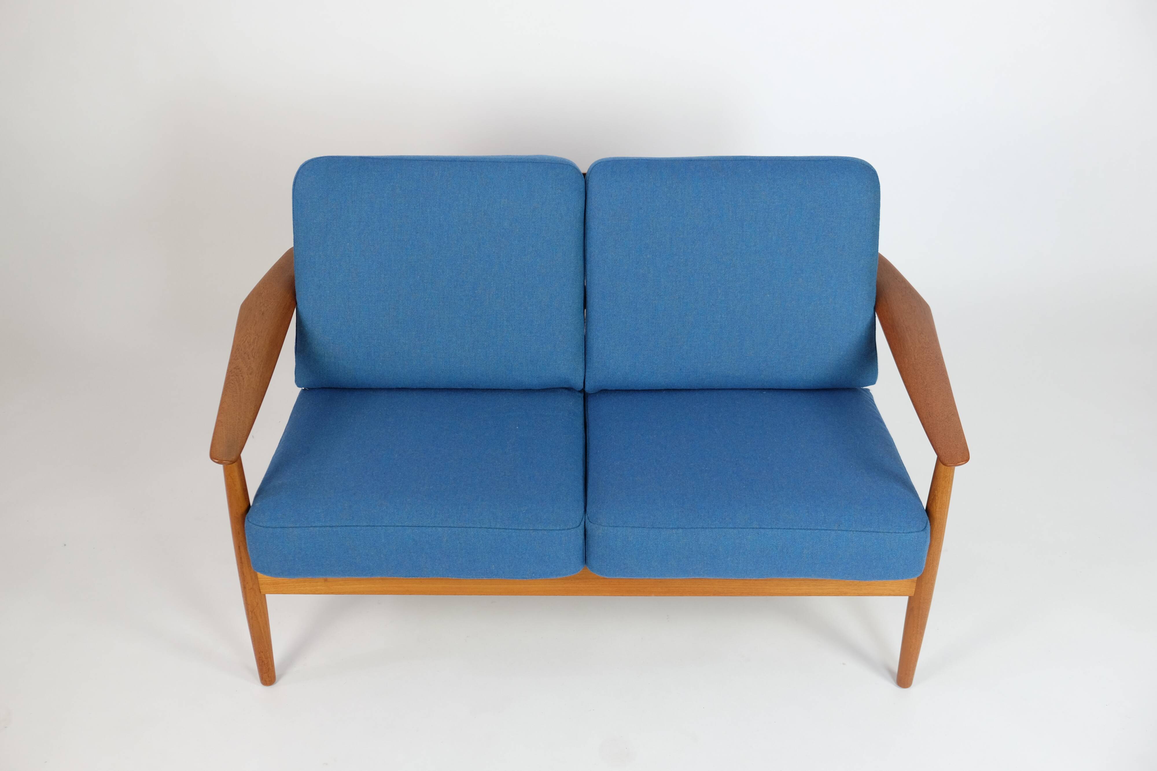 Arne Vodder Canapé 2 places en teck MidCentury 60er Vintage danois