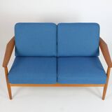Arne Vodder Canapé 2 places en teck MidCentury 60er Vintage danois