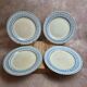 Set of 4 antique English flat plates B.p.w.&m. Milan – Ironstone