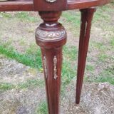 Console ancienne style louis xvi avec plateau marbre