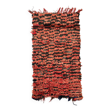 Colorful Boucherouite Moroccan rug - 64 x 119 cm