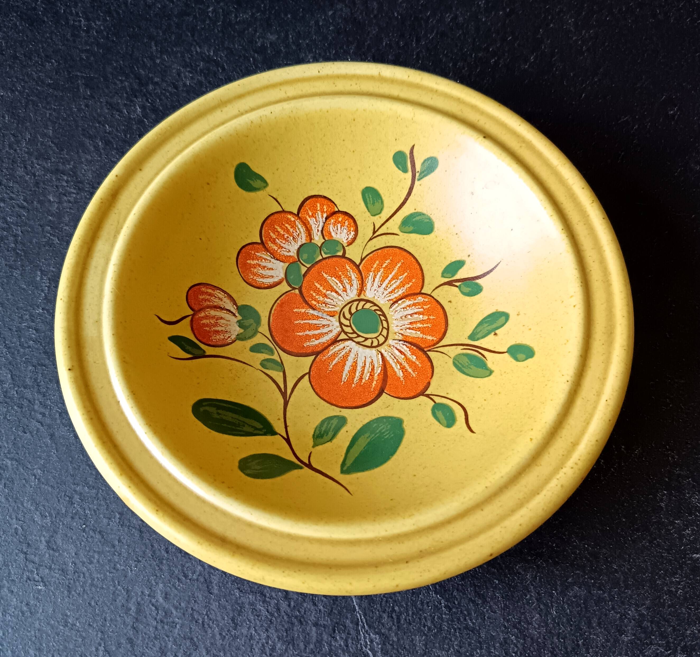 2 vintage k&g luneville french ceramic bowls and bowl