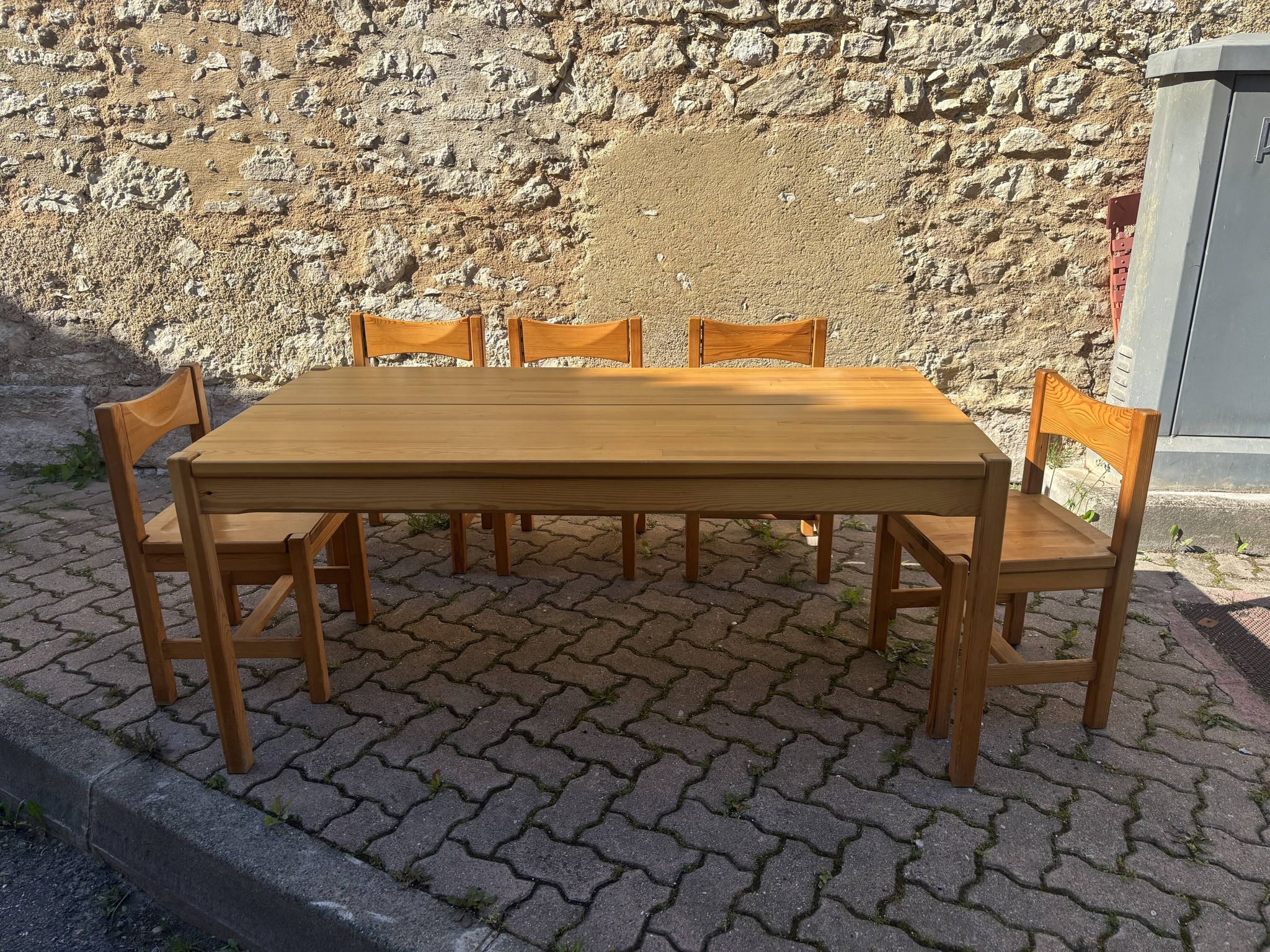 Hongisto table and 5 chairs – Ilmari Tapiovaara, 1970s