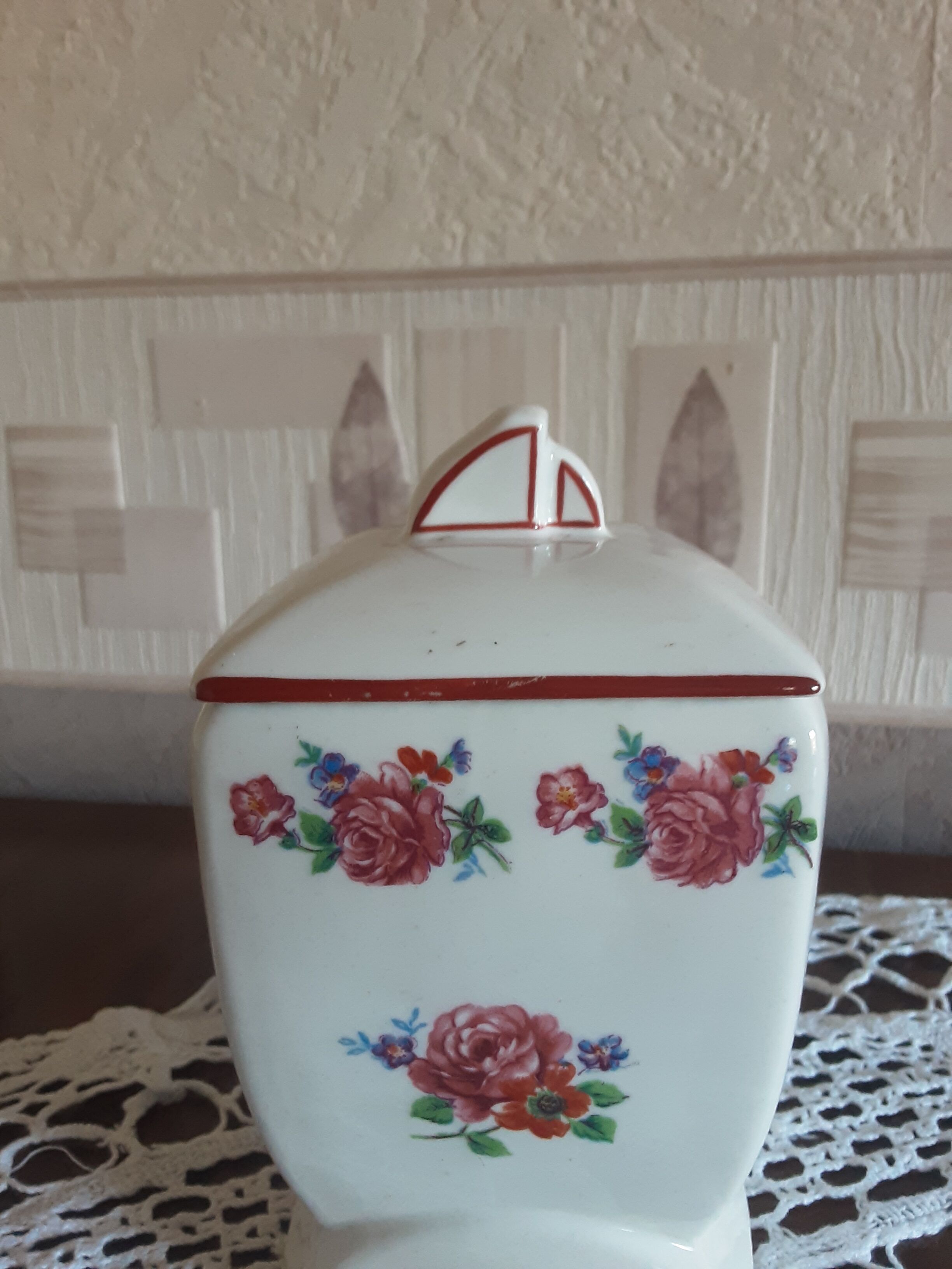 Ancient porcelain tea pot