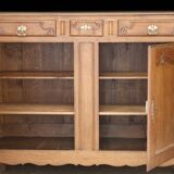 Sumptuous solid oak sideboard, 18th century provincial work