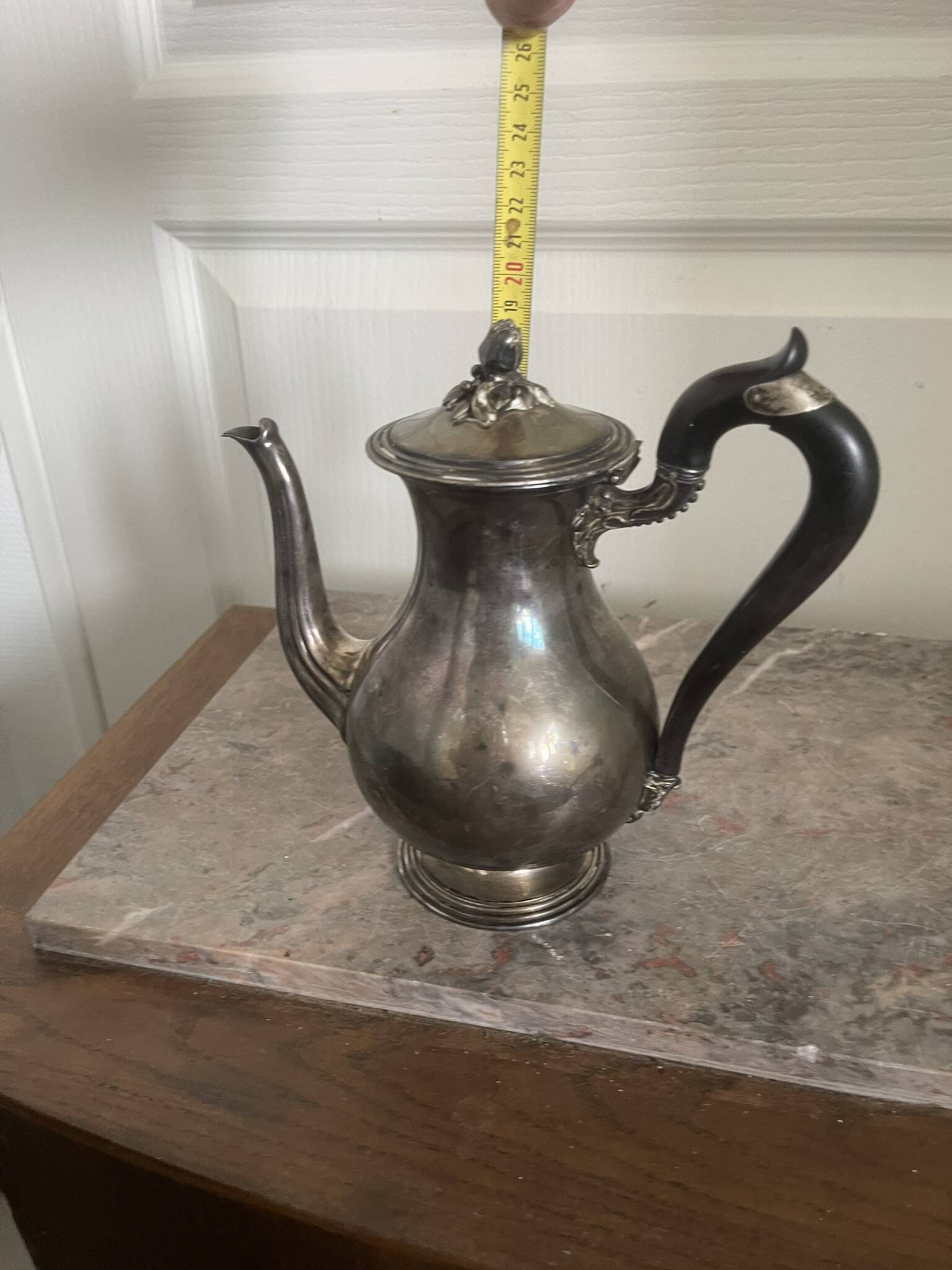 Antique silver-plated coffee pot teapot art nouveau christofle