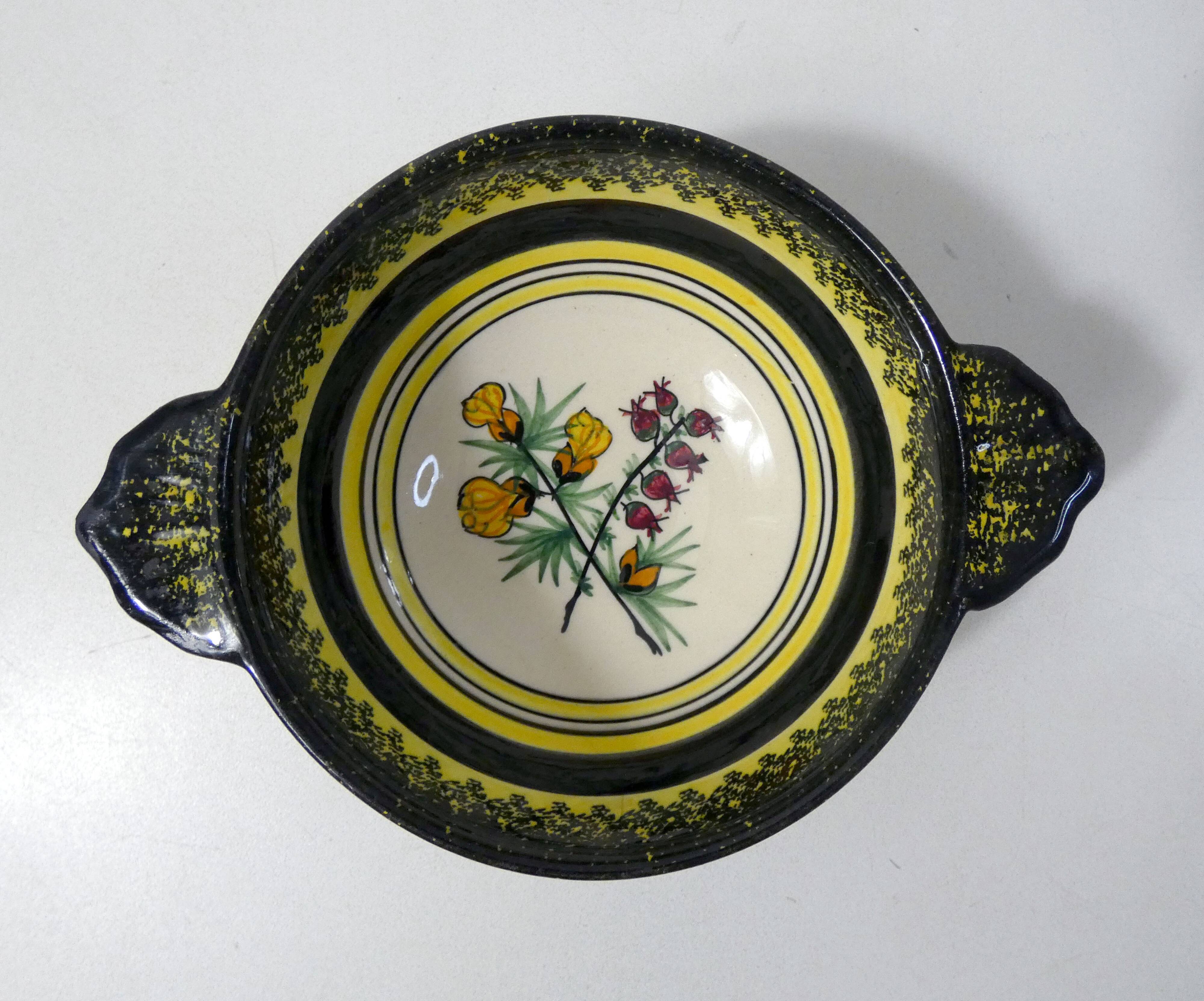 Henriot Quimper botanical bowl