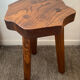 Tripod farmhouse stool in solid oak