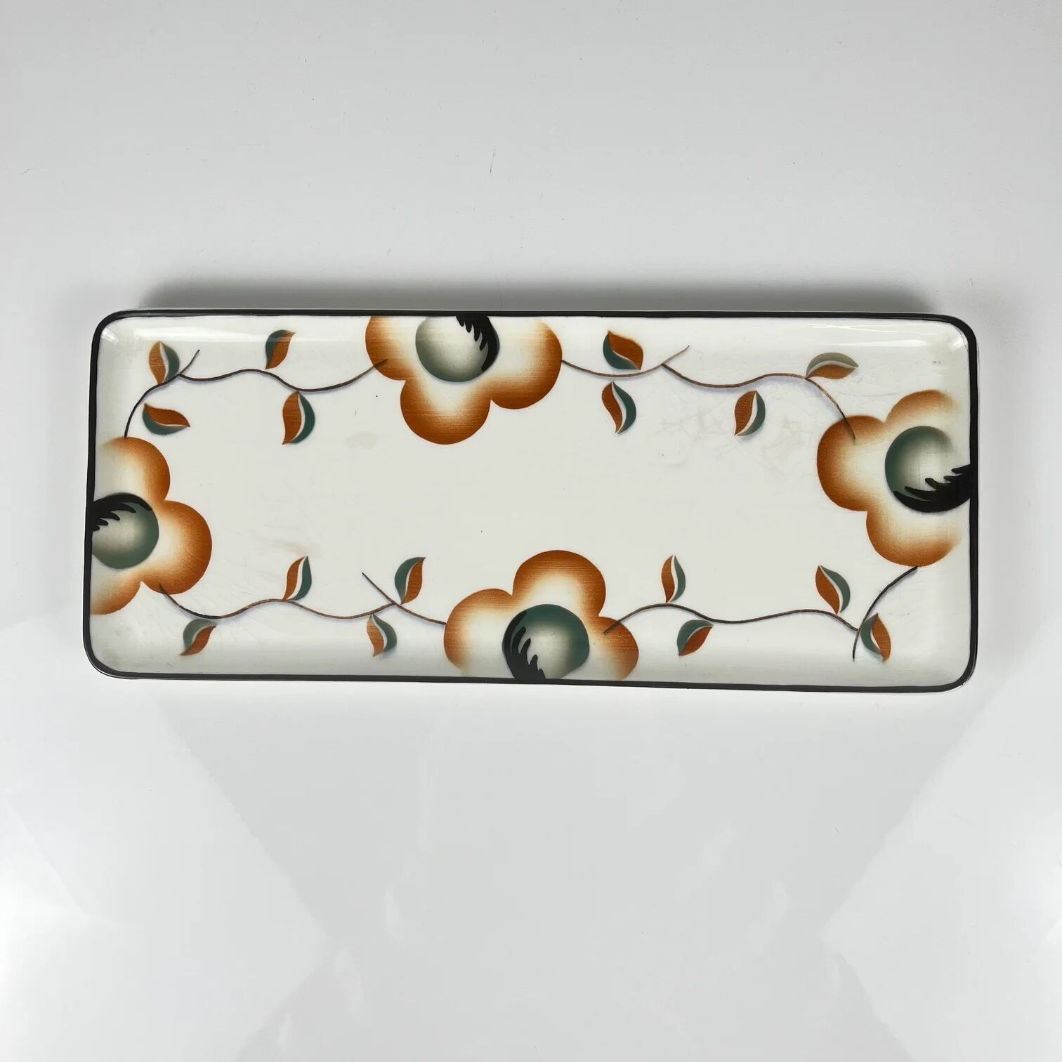 Cake dish with flower pattern, Max Roesler, Germany, 1930s/1940s