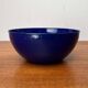 Modern blue enamel bowl from the mid-century by Kaj Franck for Finel, Finland, 1960s.