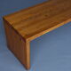 Vintage Scandinavian long pine bench. 1960s
