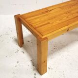 Rectangular pine coffee table, 1970