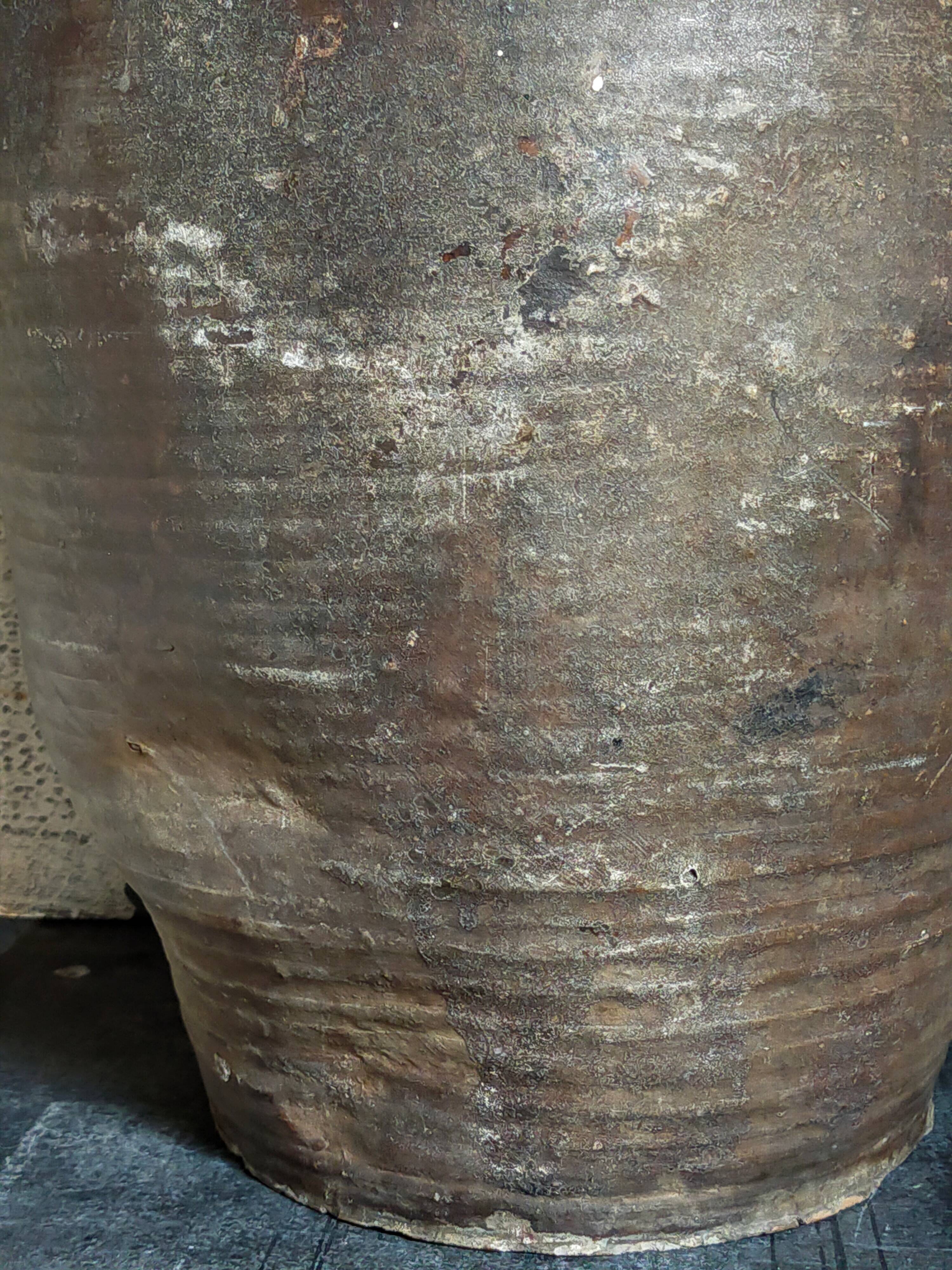 XXL traditional pottery old 19th century folk art 42 cm