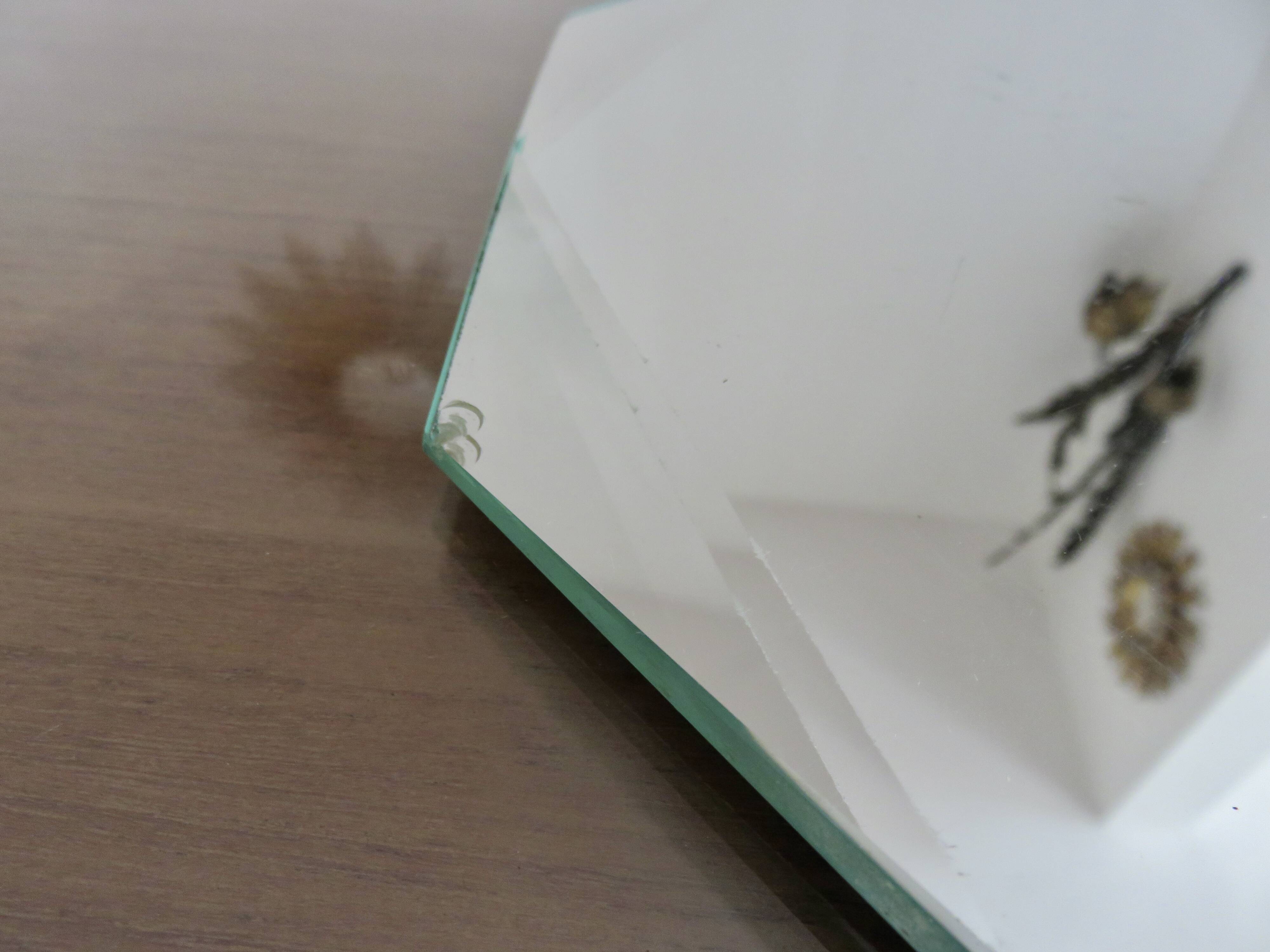 Miroir octogonal biseauté, années 40-50