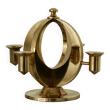 Candélabre suédois en laiton par Arthur Pe Kolbäck