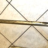 Pair of Cantilever chair design Gastone Rinaldi vintage 70 chrome steel wires