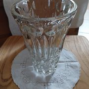 Antique pressed molded glass vase