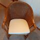 Set of 2 armchairs in adult varnished woven rattan