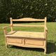 Banc coffre en bois ancien