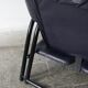 Vintage postmodern leather Italian Memphis lounge armchair