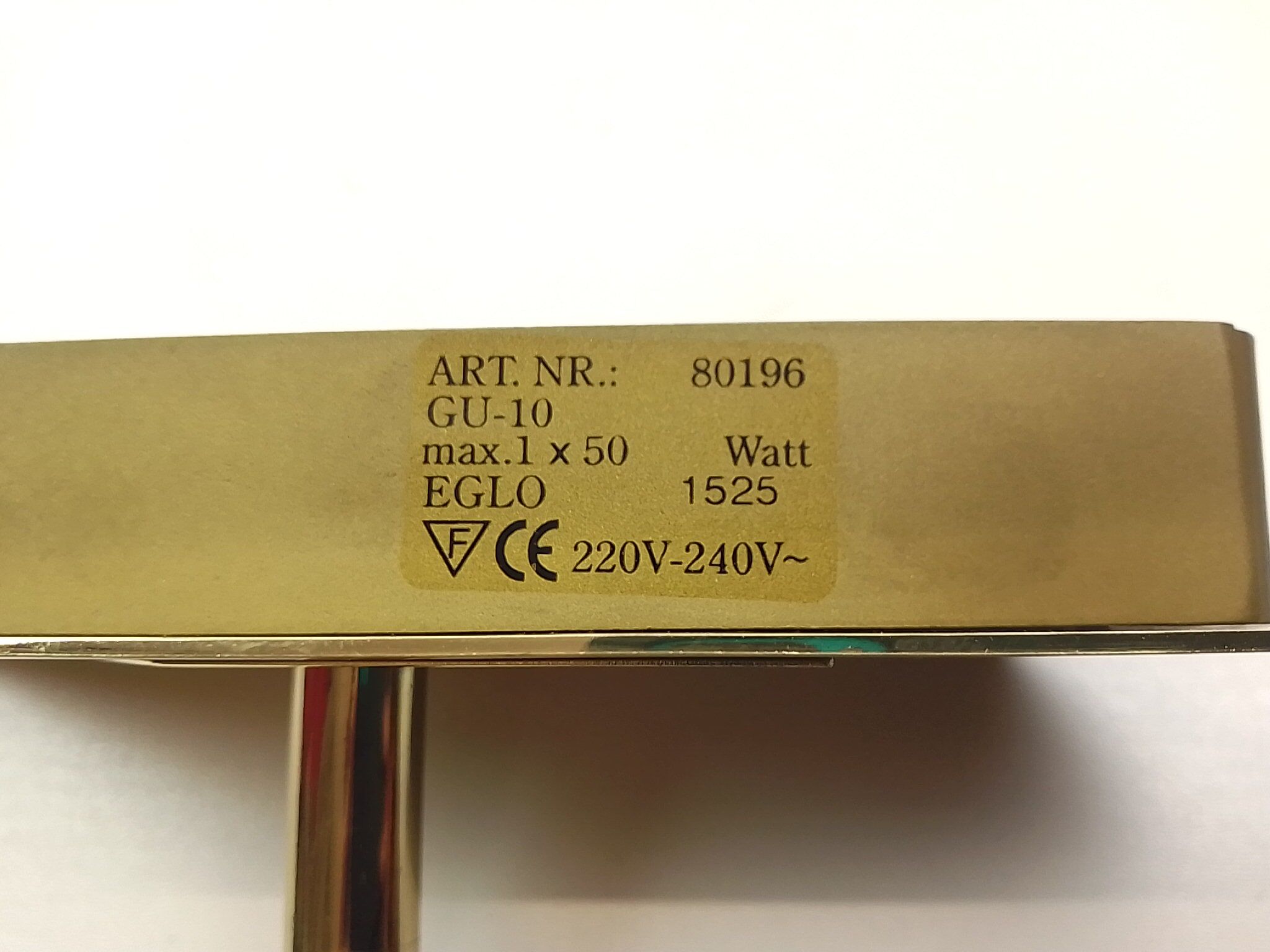 Pair of wall lamps spotlights gold metal Eglo