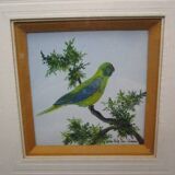 Frame 2 watercolors birds "S du Paty de Clam"