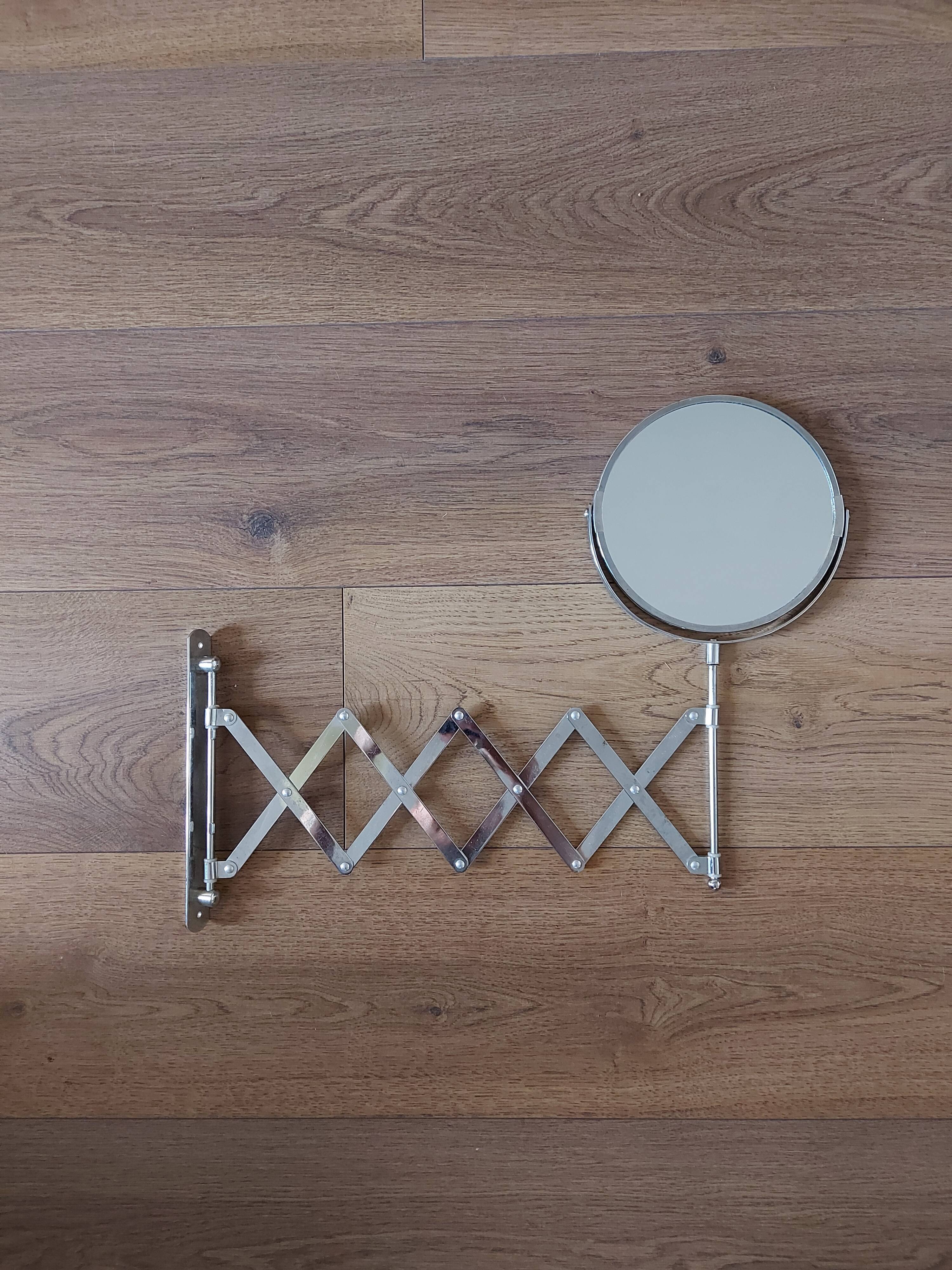 Vintage accordion mirror