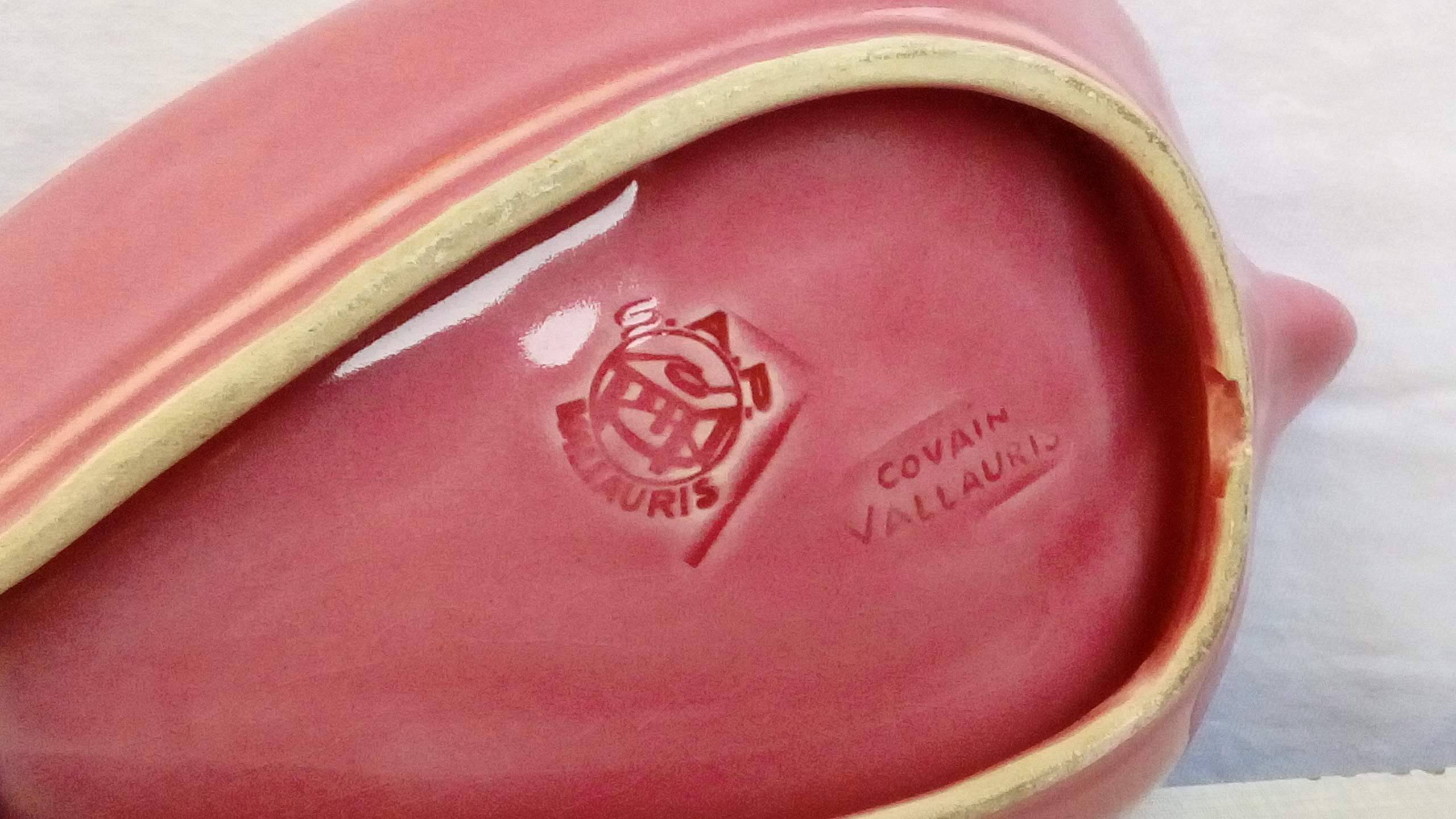 Radish dish in vallauris ceramic covain