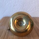 Small golden brass candlestick