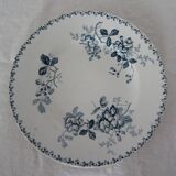 PLATE Saint Amand hamage faience old flowers ACACIA 299112