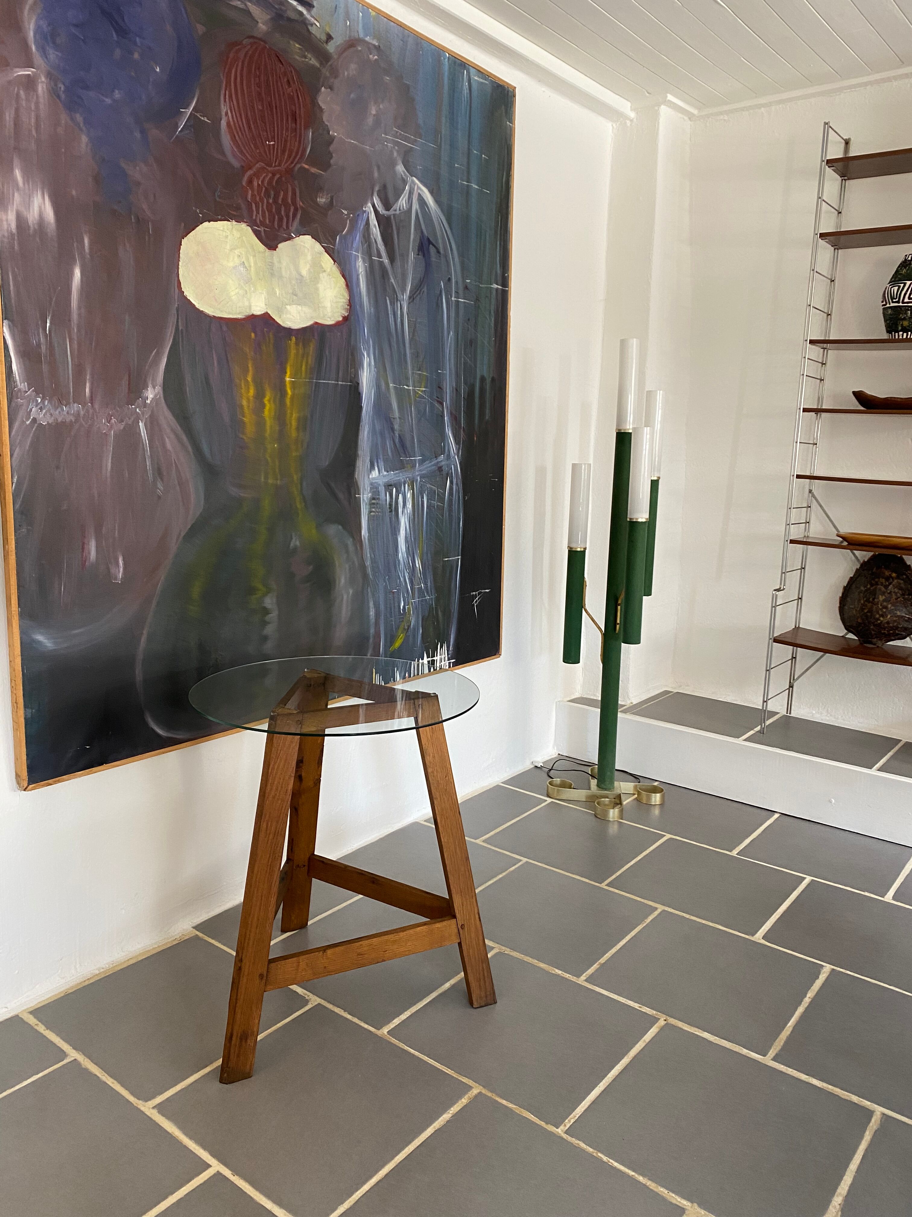 Vintage tripod wood table