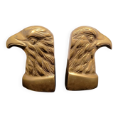 Vintage eagle head bookends