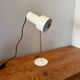 White aluminium designer table lamp made in Germany vintage