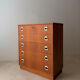 Swedish mid-century chest of drawers teak five drawers