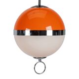 Orange Space Age Ball Sphere Pendant Lamp