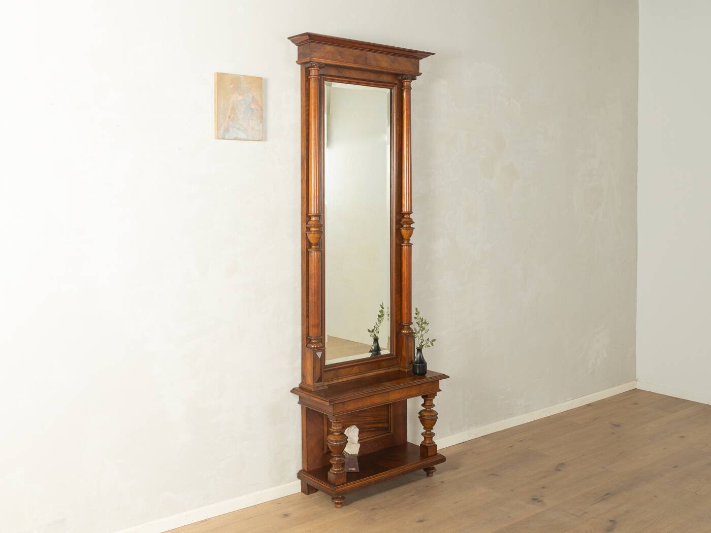 Classic standing mirror from the Gründerzeit period around 1880