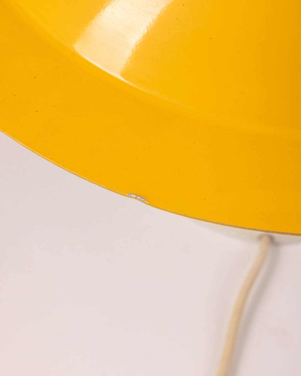 Vintage yellow table lamp from the 70s design by martinelli