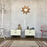 Pair of vintage bedside table bedside tables