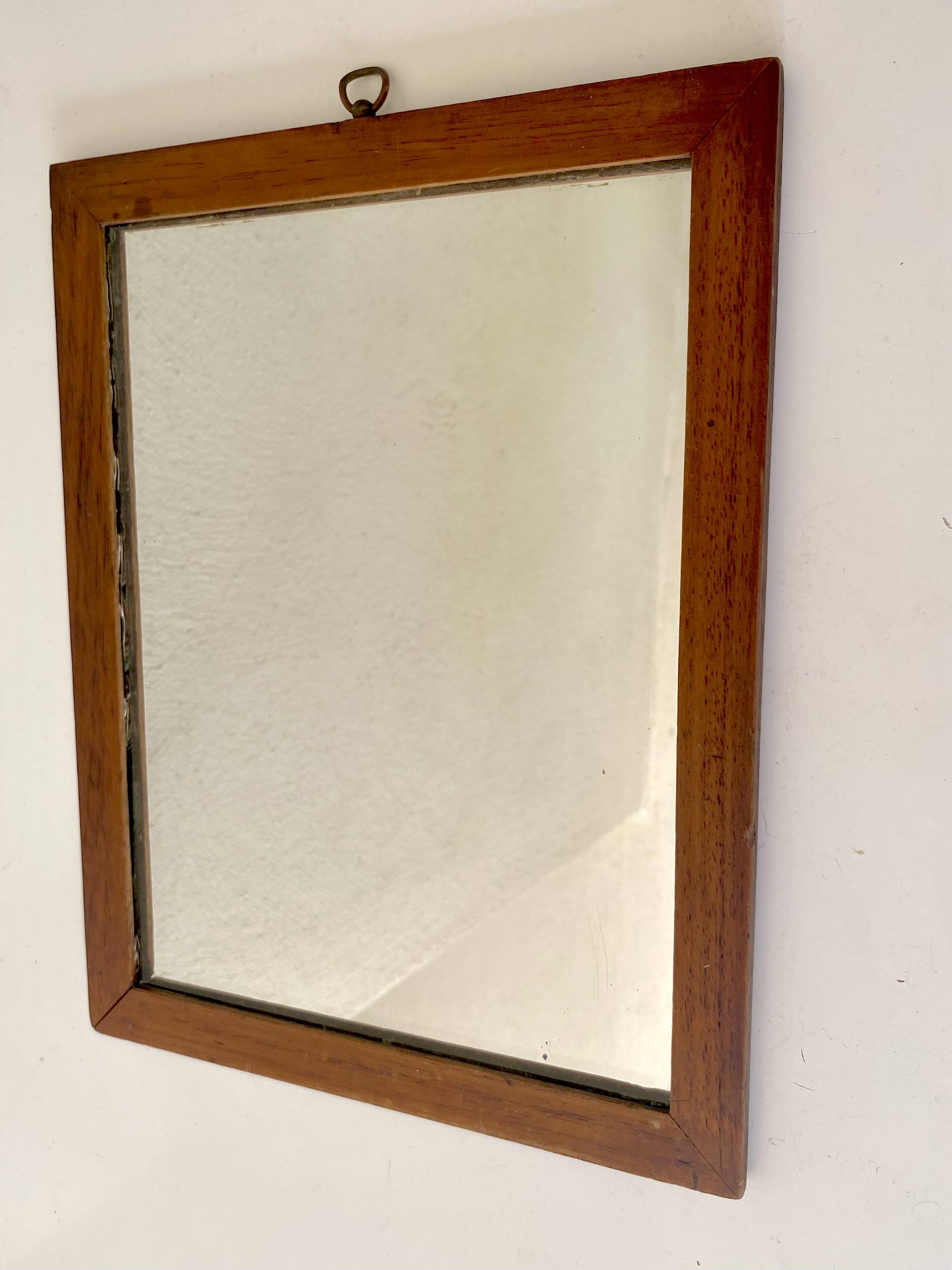 Miroir bois style Amish, 25x30 cm