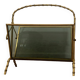 Porte-Revues en Laiton et Verre Faux Bambou style Maison Baguès, 1960s