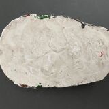 Pair of Africanist masks in plaster 1950 cubizing shape